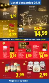 Lidl folder week 45 Pagina 29: Livarno LED-lichtsnoer €1,59, Livarno IJspegellichtsnoer €9,99