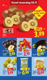 Lidl folder week 45 Pagina 3: Zespri Kiwi gold €3,89, Zoete punt-paprikamix €2,19