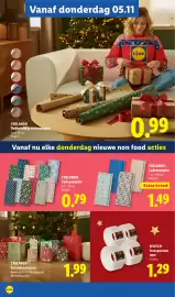 Lidl folder week 45 Pagina 30: Crelando Cadeaupapier €1,49, Scotch Transparante tape €1,29