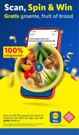 Lidl folder week 45 Pagina 4: Scan, Spin & Win Gratis groente, fruit of brood 16:06 Amersfoort > • Open Scan je app en draai