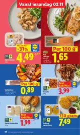 Lidl folder week 45 Pagina 7: Gehakt cordon bleu €1,99, Shoarma €3,99