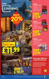 Lidl leaflet week 45 Page 20: Livarno 580 Led Galaxy String Lights €10,39, 400 Led String Lights €7,99