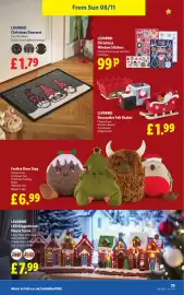 Lidl leaflet week 45 Page 27: Festive Door Stop €6,99, Livarno decorative felt basket €1,99