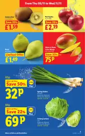 Lidl leaflet week 45 Page 3: Loose Mango €0,75, Red Apples €2,19