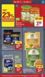 ALDI folder week 45 Pagina 19: Do It Organic Biologische spliterwten €1,69, Biologische Weense worstjes €3,99