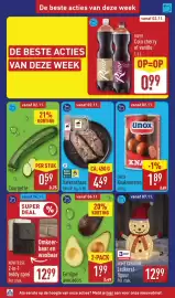 ALDI folder week 45 Pagina 2: Unox Knakworsten €1,89, Home Creation Ledkerst-figuur €12,99