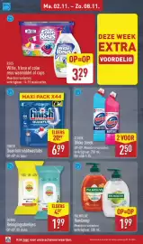 ALDI folder week 45 Pagina 26: Glorix Dikke bleek €2,50, Dubro Reinigingsdoekjes €1,99
