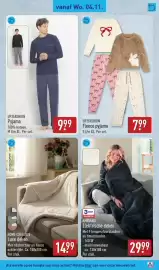 ALDI folder week 45 Pagina 39: Home Creation Luxe deken €14,99, UP2FASHION Fleece pyjama €7,99