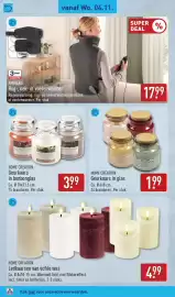 ALDI folder week 45 Pagina 40: Ambiano Rug, nek of voetenwarmer €17,99, Home Creation Geurkaars in glas €1,99