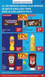 ALDI folder week 45 Pagina 41: Snickers 7-pack €3,16, Choceur Peanut bits €2,19