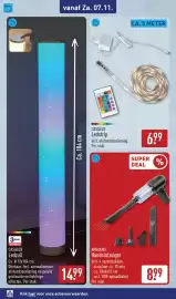 ALDI folder week 45 Pagina 58: Ambiano Handstofzuiger €8,99, CASALUX Ledzuil €14,99