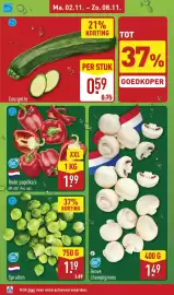 ALDI folder week 45 Pagina 6: Spruiten €1,19, Courgette €0,59