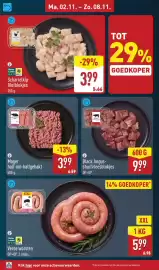 ALDI folder week 45 Pagina 8: Mager half-om-halfgehakt €3,99, Black Angus-stoofvleesblokjes €9,99
