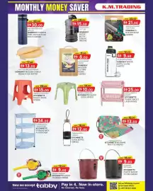 KM Trading catalogue Page 10: Homeway stainless steel vacuum flask hw3481 €30,00, Homeway wooden chakla belan hw3706 €13,00