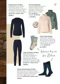 Tchibo Eduscho Flugblatt Seite 32: Funktionsshirt mit Wolle €49,99, Thermo-Plüschjacke €24,99