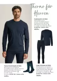 Tchibo Eduscho Flugblatt Seite 33: Funktionsshirt mit Wolle €49,99, Lange Unterhose mit Wolle €39,99