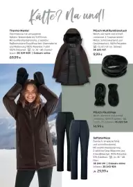Tchibo Eduscho Flugblatt Seite 7: Thermo-Mantel €69,99, Plüsch-Multifunktionstuch €9,99