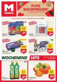 MPreis Flugblatt woche 45 Seite 1: Zipfer Märzen Kiste €14,00, Schärdinger Reibkäse €1,59