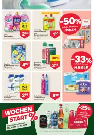 MPreis Flugblatt woche 45 Seite 15: Borotalco Deo oder Duschbad €3,49, Blue Star QUATTRO WC Steine €4,99