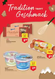 MPreis Flugblatt woche 45 Seite 7: Manner Haushaltsschokolade €2,49, Dr. Oetker Glasur €1,49