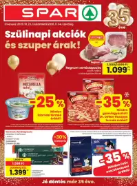 Spar akciós újság hét 44 Oldal 1: SPARO 35 Érvényes: 2026.10.29. csütörtöktől 2026.11.04. szerdáig Szülinapi akciók és