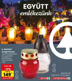 Interspar akciós újság hét 44 Oldal 40: S-Budget üvegmécses €149,00