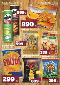 Family Diszkont akciós újság hét 44 Oldal 7: Pringles Chips 165 - 175 5709-6055 Ft/kg Tortilla chips és szósz 175 g 5086