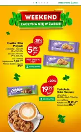 Żabka gazetka Strona 3: WEEKEND W ŻABCE WEEKEND O ZACZYNA SIĘ W ŻABCE! 이임 Ciastka Milka Pieguski z czekoladą, z orzechami