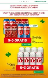 Żabka gazetka Strona 4: WEEKEND W ŻABCE 1/2 LITRA PIWA ZAWIERA 25 GRAMÓW CZYSTEGO ALKOHOLU ETYLOWEGO NAWET TAKA ILOŚĆ