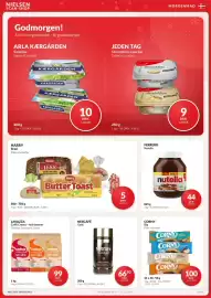 Nielsen Discount reklamblad Sida 2: Ferrero Nutella €44,00, Harry Brød €5,00