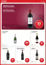 Nielsen Discount reklamblad Sida 25: Brut dargent chardonnay €100,00, La Camensarde Côtes-du-Rhône €26,00