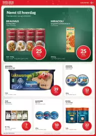 Nielsen Discount reklamblad Sida 9: Amanda yellowfin tun €12,00, Amanda luksusrogn €39,00