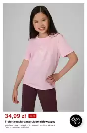 4F gazetka tydzień 44 Strona 11: T-shirt regular z nadrukiem dziewczęcy 4F €34,99