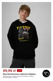 4F gazetka tydzień 44 Strona 2: Bluza dresowa loose z kapturem chłopięca 4F €89,99