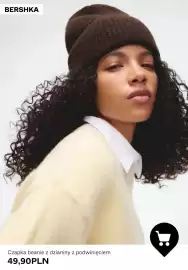 Bershka gazetka tydzień 44 Strona 10: Czapka beanie z dzianiny z podwinięciem Bershka €49,90