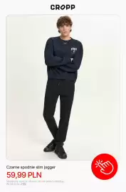 Cropp gazetka tydzień 44 Strona 10: Czarne spodnie slim jogger Cropp €59,99