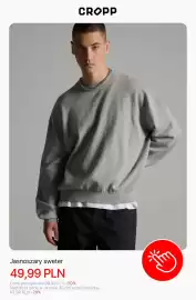 Cropp gazetka tydzień 44 Strona 2: Jasnoszary sweter Cropp €49,99