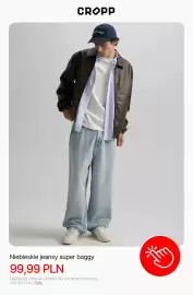 Cropp gazetka tydzień 44 Strona 4: Niebieskie jeansy super baggy Cropp €99,99