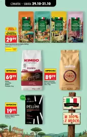 Biedronka Polsko leták Strana 66: Kimbo kawa ziarnista Pompei €69,99, Lavazza kawa ziarnista Qualita Oro €89,99