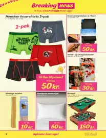 Hi five tilbudsavis uge 44 Side 2: Hovedpude bambusfyld €60,00, Monsieur boxershorts €50,00