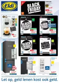 Eldi folder Pagina 1: Diepvriezer €349,95, 2-deurskoelkast €279,95