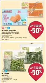 Delhaize folder week 45 Pagina 20: Delhaize bio biogroenten €1,91, Atlantische zalm €11,99
