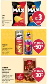 Delhaize folder week 45 Pagina 25: Côte d'or bouchée carrés €6,89, Lay's Max Chips €3,00