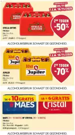 Delhaize folder week 45 Pagina 33: Stella artois pilsbier €24,68, Jupiler Pilsbier €25,21