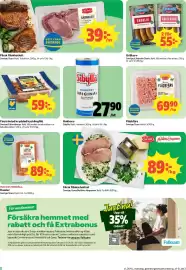 Coop reklamblad vecka 45 Sida 2: Lönneberga finstrimlad kryddad kycklingfilé €59,00, Scan Färsk fläkschnitzel €89,00