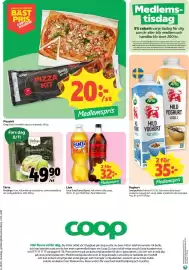 Coop reklamblad vecka 45 Sida 8: Coop pizza kit €20,00, Coca-Cola/Fanta/Sprite €32,00