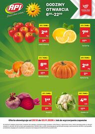 API MARKET gazetka tydzień 44 Strona 4: Dynia luz €2,49, Jabłka młode €2,49