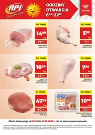 API MARKET gazetka tydzień 44 Strona 1: Mięso mielone z indyka SamoDobro Indykpol €10,99, Ćwiartka z kurczaka €5,99