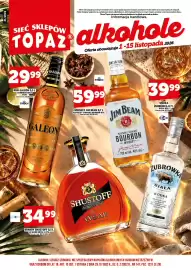 Topaz gazetka | Alkohole Strona 1: Rum Galeon Carribean Gold 37,5% €29,99, Brandy Shustoff Le Grand Royal 5 40% €34,99