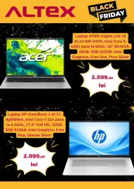 Catalog Altex săptămâna 44 Pagină 3: ALTEX BLACK FRIDAY acer Laptop ACER Aspire Lite 16 AL16-54P-54YH, Intel Core 5- 120U